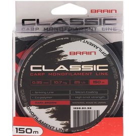 Леска Brain Classic Carp Line 150m 0,35mm 10,7kg 25lb Dark brown (1858.80.92), Диаметр, мм: 0.35 мм, изображение 2