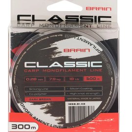 Леска Brain Classic Carp Line 300m 0,28mm 7,9kg 18lb Dark brown (1858.81.02), Диаметр, мм: 0.28 мм, изображение 2