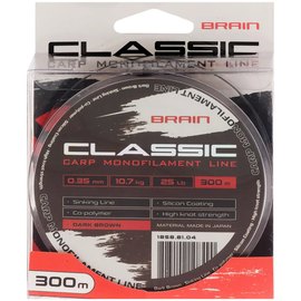 Леска Brain Classic Carp Line 300m 0,35mm 10,7kg 25lb Dark brown (1858.81.04), Диаметр, мм: 0.35 мм, изображение 2