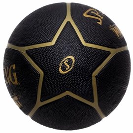 Мяч баскетбольный Spalding Highlight черный/золотой size 7 (84355Z), изображение 2