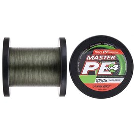 Шнур Select Master PE 1000m 0.36mm 42kg темно-зеленый (1870.15.95), Диаметр, мм: 0.36 мм, Разрывная нагрузка, кг : 42