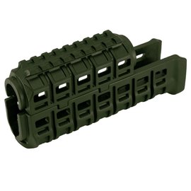 Цевье DLG Tactical для АК-47/74 c планкой Picatinny + слоты M-LOK green (DLG-136), Цвет : Зелёный