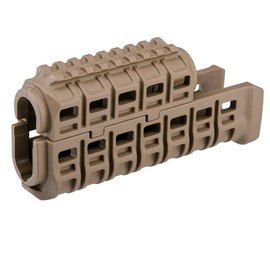 Цевье DLG Tactical для АК-47/74 c планкой Picatinny + слоты M-LOK tan (DLG-136), Цвет : Песочный