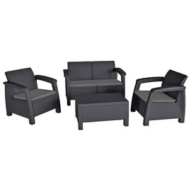 Набір садових меблів Keter Bahamas сірий (7290106930476)