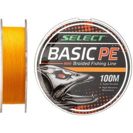 Шнур Select Basic PE 150m 0.18mm 22lb/9.9kg оранжевый (1870.27.75), Диаметр, мм: 0.18 мм, Разрывная нагрузка, кг : 9.9