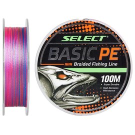 Шнур Select Basic PE Multicolor 100m 0.18mm 22lb/9.9kg (1870.30.83), Диаметр, мм: 0.18 мм, Разрывная нагрузка, lb : 22