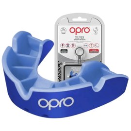 Капа для бокса OPRO Silver (возраст 11+) Dark Blue/Blue (art.102502002)
