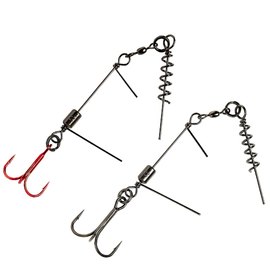 Оснастка Savage Gear SS Corkscrew Stinger 3G 1X #2/0 35kg Red + BN (2 шт/уп) 72278