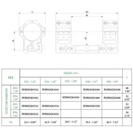 Моноблок ROME Decumanus M3-QM d - 30 мм. Сплав. Picatinny (M3N00Q#3036), изображение 6