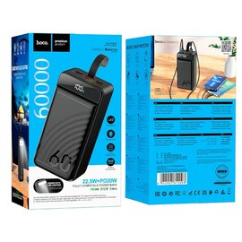 Повербанк HOCO Element J123C 60000 mAh 22.5W Black (000010552), Ёмкость: 60 000 mAh, изображение 4