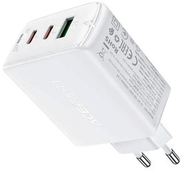 Зарядное устройство ACEFAST GaN A41 2Type-C/1USB, 65W/5A, PD/QC White (000009398)