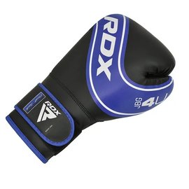 Боксерские перчатки RDX 4B Robo Kids Blue/Black 6 ун. (JBG-4U-6oz), Вес: 6 унций, Цвет: Синий/Чёрный, изображение 3
