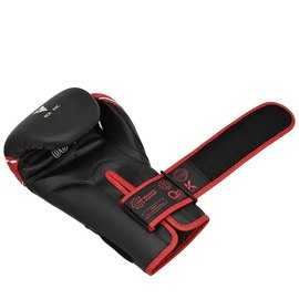 Боксерские перчатки RDX 4B Robo Kids Red/Black 6 ун. (JBG-4R-6oz), Вес: 6 унций, Цвет: Красный/Чёрный, изображение 4