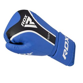 Боксерские перчатки RDX AURA PLUS T-17 Blue/Black 12 ун. (BGR-T17UB-12OZ+), Вес: 12 унций, Цвет: Синий/Чёрный, изображение 3