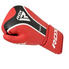 Боксерские перчатки RDX AURA PLUS T-17 Red/Black 16 ун. (BGR-T17RB-16OZ+), Вес: 16 унций, Цвет: Красный/Чёрный, изображение 5