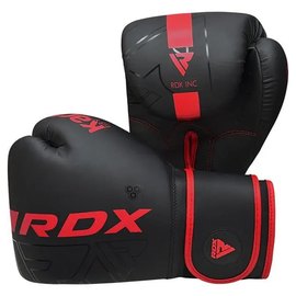Боксерские перчатки RDX F6 Kara Matte Red 14 унц (BGR-F6MR-14OZ), Вес: 14 унций, Цвет: Чёрный/Красный, изображение 3