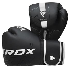 Боксерские перчатки RDX F6 Kara Matte White 12 унц (BGR-F6MW-12OZ), Вес: 12 унций, Цвет: Черный/Белый, изображение 5