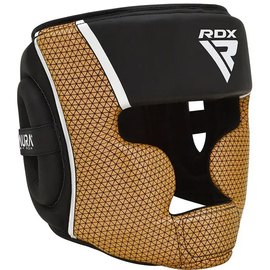 Боксерский шлем RDX AURA PLUS T-17 Black Golden S (HGR-T17BGL-S+), Размер: S, изображение 2