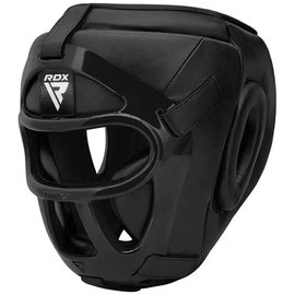 Боксерский шлем тренировочный RDX T1 Grill Full Black XL (HGR-T1FB-XL), Размер: XL, Цвет: Full Black