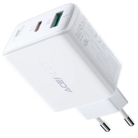Зарядное устройство ACEFAST A5 1USB/1Type-C, 32W/2.4A, PD/QC White (000009406)