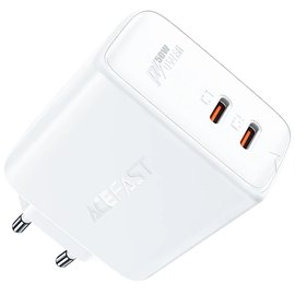 Зарядное устройство ACEFAST GaN A29 2Type-C, 50W/3A, PD/QC White (000009400), Цвет: White, изображение 2