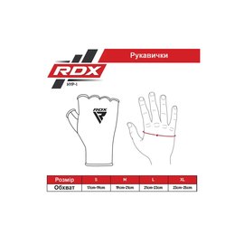 Бинт-перчатка RDX Inner Black/Black XL (HYP-IBB-XL), Размер: XL, Цвет: Black, изображение 4