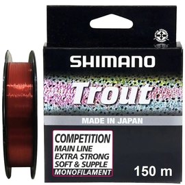 Леска Shimano Trout Competition Mono 150m 0.12mm 1.29kg Red (TROUTCM15012)
