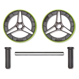 Ролик для пресу Adidas Performance Ab Wheel чорний/салатовий OFSM (ADAC-11407), зображення 3