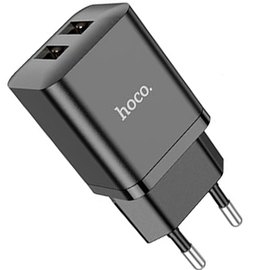 Зарядное устройство Hoco Lightning Cable Maker dual port charger set N25 2USB, 2.1A Black (000009506)