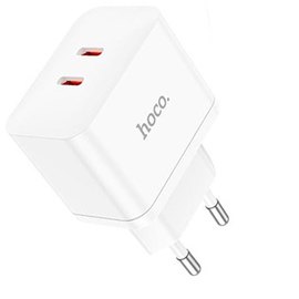 Зарядное устройство Hoco Type-C to Lightning Cable Triumph charger set N29 2Type-C, 35W/3A, PD/QC White (000009418), Цвет: White