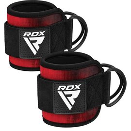 Манжеты на щиколотку RDX A4 Gym Ankle Pro Red Pair (WAN-A4R-P), Цвет : Красный