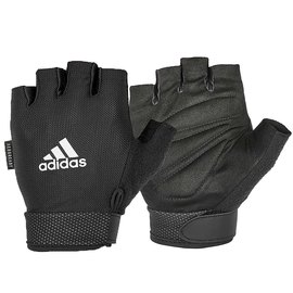 Рукавички для фітнесу Adidas Essential Adjustable Gloves чорні M (ADGB-12424), Розмір: M, Колір: Чорний
