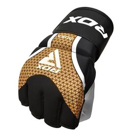 Перчатки для ММА RDX AURA PLUS T-17 Black Golden M (GGR-T17BGL-M+), Размер: M, Цвет: Чёрный/Золотой, изображение 4