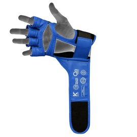 Перчатки для ММА RDX AURA PLUS T-17 Blue/Black M (GGR-T17UB-M+), Размер: M, Цвет: Синий/Чёрный, изображение 5