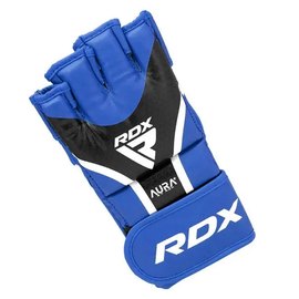 Перчатки для ММА RDX AURA PLUS T-17 Blue/Black XL (GGR-T17UB-XL+), Размер: XL, Цвет: Синий/Чёрный, изображение 3
