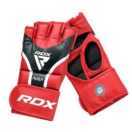 Перчатки для ММА RDX AURA PLUS T-17 Red/Black L (GGR-T17RB-L+), Размер: L, Цвет: Красный/Чёрный, изображение 3
