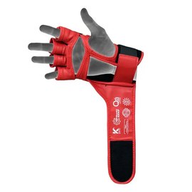 Перчатки для ММА RDX AURA PLUS T-17 Red/Black L (GGR-T17RB-L+), Размер: L, Цвет: Красный/Чёрный, изображение 4