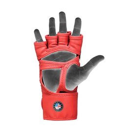 Перчатки для ММА RDX AURA PLUS T-17 Red/Black S (GGR-T17RB-S+), Размер: S, Цвет: Красный/Чёрный, изображение 6