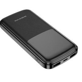 Повербанк Borofone Oceanic digital power bank 10000 mAh Black BJ17B, изображение 4