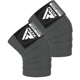 Бинты для колен RDX K1 GYM Knee Wraps Grey (WAH-K1G), Цвет: Серый