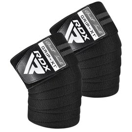 Бинты для колен RDX KR11 GYM Knee Wrap Black/Grey (WAH-KR11BG)