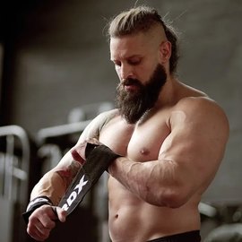 Бинты для запястья (кистевые бинты) RDX W2 Gym Wrist Wraps Black Pro (WAH-W2B), изображение 5