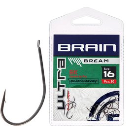 Крючок Brain Ultra Bream #16 20 шт/уп (1858.52.56), Номер крючка, № : 16