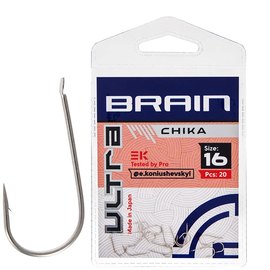 Крючок Brain Ultra Chika #16 20 шт/уп (1858.52.62), Номер крючка, № : 16