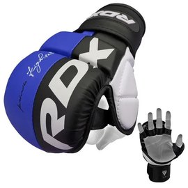 Перчатки для ММА RDX T6 Plus Rex Blue M (GGR-T6U-M+), Размер: M, Цвет: Чёрный/Синий, изображение 2