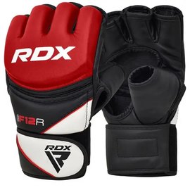 Перчатки для ММА RDX F12 Model GGRF Red S (GGR-F12R-S), Размер: S, Цвет: Чёрный/Красный