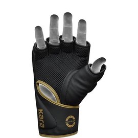 Перчатки для ММА RDX F6 KARA Matte Golden L (GGR-F6MGL-L), Размер: L, Цвет: Чёрный/Золотой, изображение 4