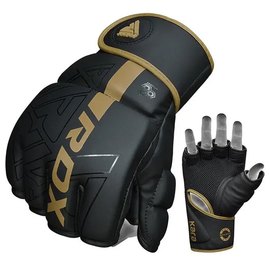 Перчатки для ММА RDX F6 KARA Matte Golden XL (GGR-F6MGL-XL), Размер: XL, Цвет: Чёрный/Золотой, изображение 5