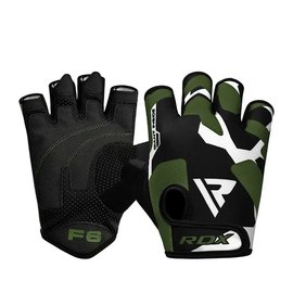 Перчатки для фитнеса RDX F6 Sumblimation Black/Green S (WGS-F6GN-S), Размер: S, Цвет: Чёрный/Зелёный, изображение 5