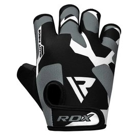 Перчатки для фитнеса RDX F6 Sumblimation Grey M (WGS-F6G-M), Размер: M, Цвет: Чёрный/Серый, изображение 2